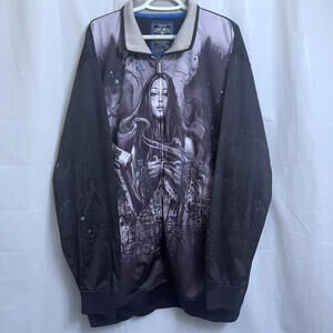 Ecko Unltd. Unlimited Full Zip Jacket Mens 3XL City Woman Grafitti Spray Paint